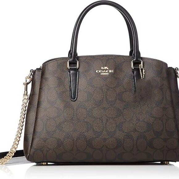 COACH SAGE CARRYALL IN SIGNATURE CANVAS 2 way Crossbody - Picture 1 of 16